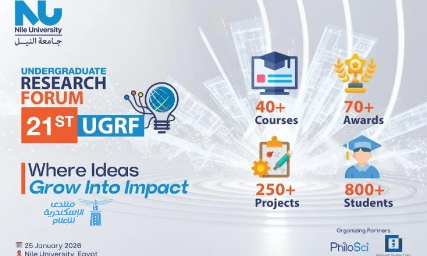 جامعة النيل تحتفل بنجاح الملتقى البحثي النصف سنوي بحضور طلابها المبدعين