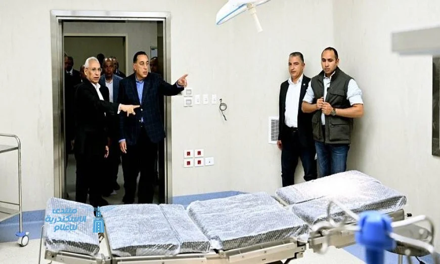 مدبولي يزور المستشفى الثلاثي الجامعي بالمنيا ويستعرض تشغيله التجريبي بالصور
