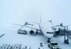 إلغاء 163 رحلة في مطار جيجو الدولي بكوريا الجنوبية بسبب تساقط الثلوج الكثيف