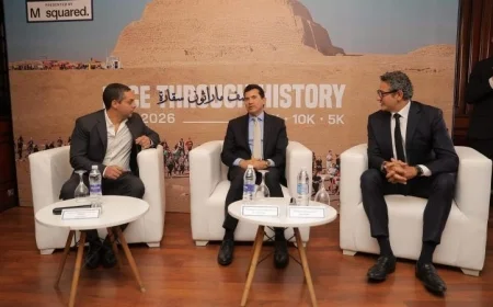 سباق نصف ماراثون سقارة يشهد حضور صبحي في المؤتمر الصحفي للإعلان عن التنظيم