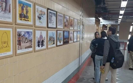 محطة صفاء حجازي تحتضن أول معرض دولي لفنون الكاريكاتير في حدث ثقافي متميز