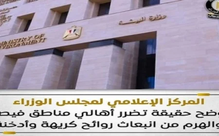 حملة جديدة للبيئة لضبط مصادر الروائح الكريهة والأدخنة في فيصل والهرم