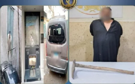 إلقاء القبض على شخص يعاني من اضطرابات نفسية بعد تكسيره سيارات في الشرقية