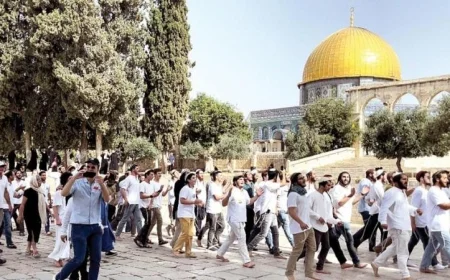 مستوطنون يعتدون على المسجد الأقصى ويقومون بأداء طقوس تلمودية في باحاته