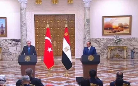 الرئيس السيسي يستقبل الرئيس التركي رجب طيب أردوغان في مصر ترحيب حار بزيارة تاريخية