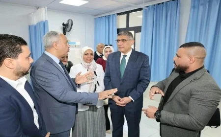 محافظ الجيزة يطلق خدمات مبنى العمليات المطوّر في مستشفى 6 أكتوبر المركزي