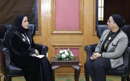 المستشارة أمل عمار تبحث مع ممثلة السعودية سبل تعزيز التعاون لدعم قضايا المرأة