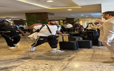 بعثة بيراميدز تتوجه إلى ملعب مواجهة ريفرز في دوري أبطال إفريقيا