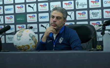 معتمد جمال يؤكد عدم استغلال الفرص أمام زيسكو ويشير لاستمرار حظوظ التأهل