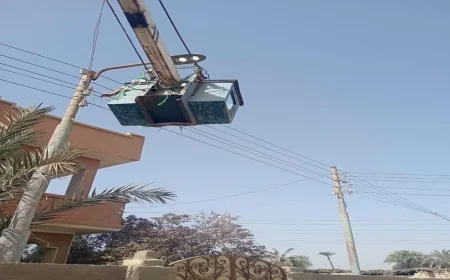 حملات تنظيف وصيانة إنارة شاملة في مركز سنورس خلال الصباح والمساء