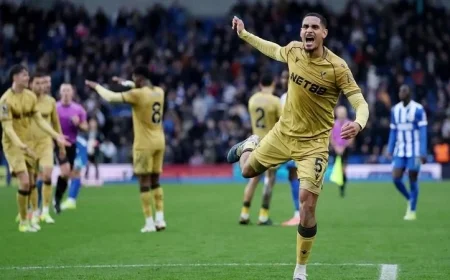 كريستال بالاس يتفوق على برايتون في الدربي بهدف نظيف ويعزز موقعه في الدوري