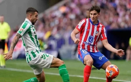 زلزولي يتألق وأنتوني يسجل الحسم بيتيس يحقق فوزا مثيرا على أتليتكو في الدوري الإسباني