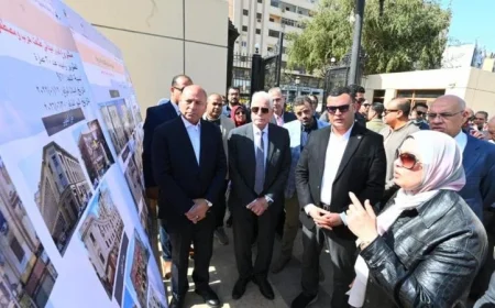 صور حصرية لجولة الشربيني وصابر وفودة في مشاريع تطوير القاهرة الخديوية