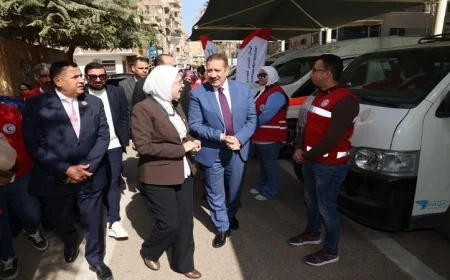 محافظ المنوفية يرحب بقوافل طبية للكشف الطبي وتقديم مساعدات للمتضررين من الفيضانات