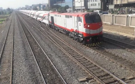 السكة الحديد تستضيف طلاب المدارس في محطة قطارات صعيد مصر ببشتيل لتعزيز الثقافة ferroviaria