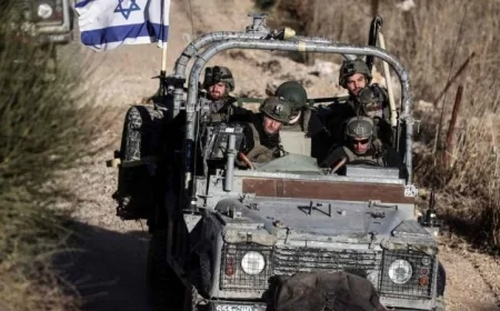 قوات الاحتلال الإسرائيلي تقتحم صيدا الحانوت في ريف القنيطرة بسوريا