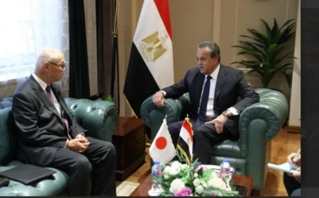 وزير الصحة يلتقي سفير اليابان لمناقشة مشروع إنشاء مستشفى مصري ياباني