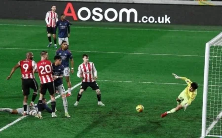أرسنال وبرينتفورد يشعلان الأجواء بتعادل مثير في الجولة 26 من الدوري الإنجليزي الممتاز