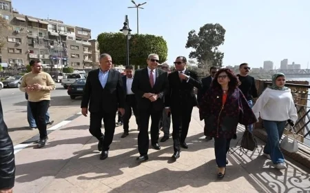 محافظ الغربية يدشن المرحلة الثانية من كورنيش كفر الزيات لجذب السياح وتعزيز التنمية المحلية