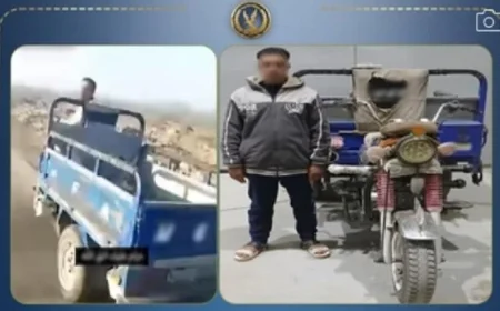 العثور على عامل يربط كلبا بمركبة تروسيكل ويسحله في الشرقية