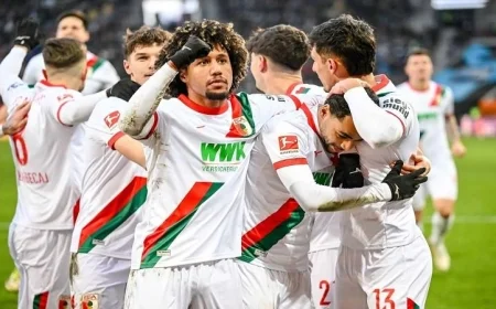 أوجسبورج يحقق انتصارا مثيرا على هايدينهايم بهدف قاتل في الدوري الألماني