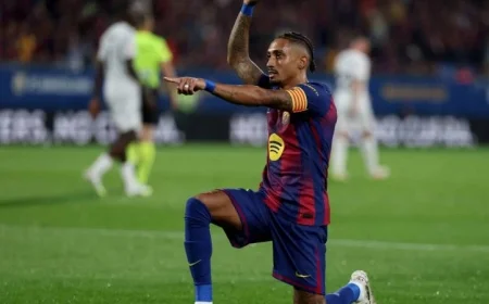 رافينيا يستعد للمشاركة مع برشلونة في مواجهة جيرونا المثيرة