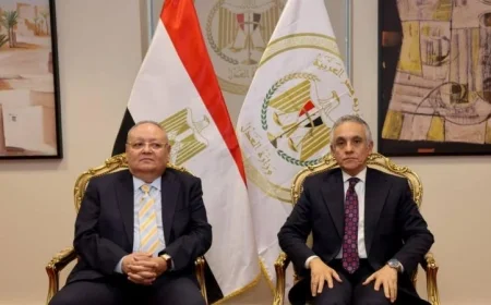 وزير العدل يرحب برئيس مجلس الدولة بمناسبة بدء مهامه الجديدة