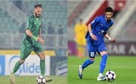 الشرطة ينتزع فوزاً مثيراً من الدحيل بثلاثية في دوري أبطال آسيا