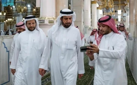وزير الحج والعمرة يتفقد استعدادات جهوزية الخدمات لشهر رمضان المبارك