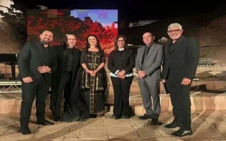 أميرة سليم تأسر القلوب بصوتها في ختام سيمبوزيوم أسوان الدولي للنحت على الجرانيت