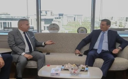 فاروق يستقبل رئيس ووكيل وأمين سر لجنة الزراعة والري في مجلس الشيوخ لتعزيز أوجه التعاون الفعال