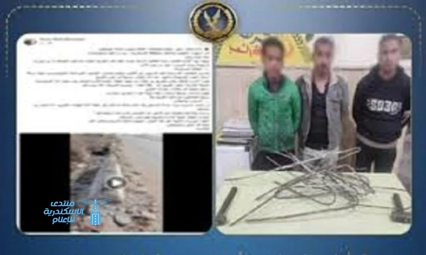 تفاصيل مثيرة حول سرقة حديد الحواجز الخرسانية من طريق رئيسي