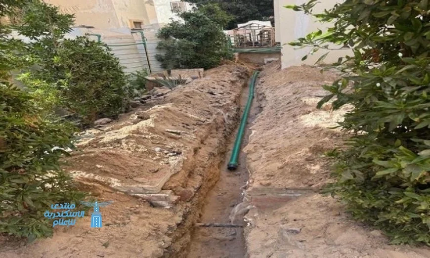 بدء تأهيل شبكة مياه عمارات العلام في منطقة أبو عشرة بيد مياه البحر الأحمر