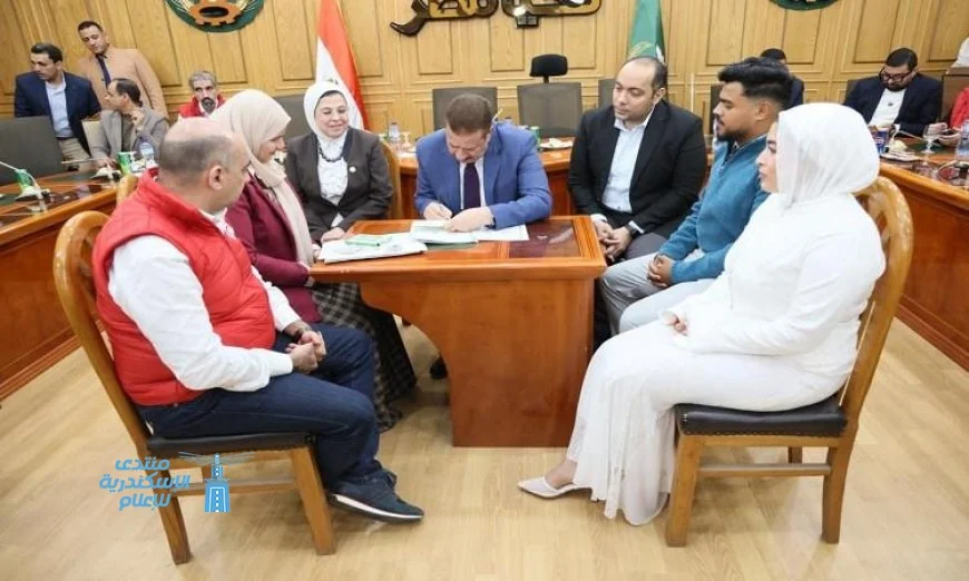 محافظ المنوفية يشهد عقد قران ثلاثة من أبناء دور الرعاية في مناسبة مميزة