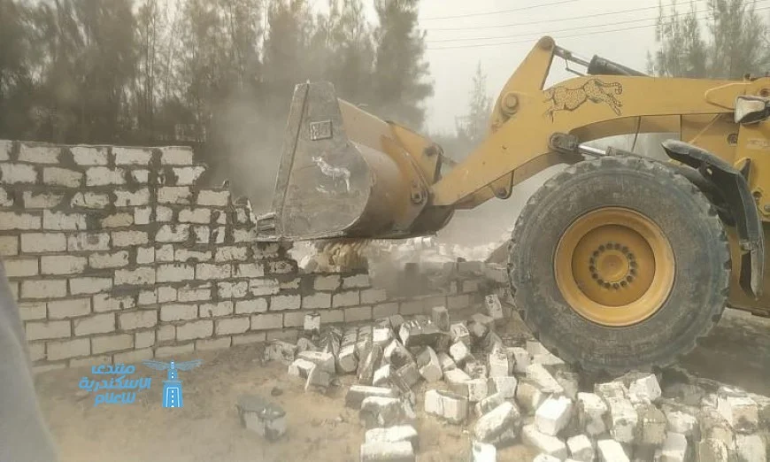 الإسماعيلية تتصدى للبناء غير القانوني بإزالة ١٧ حالة تعدٍ على الأراضى الزراعية وأملاك الدولة