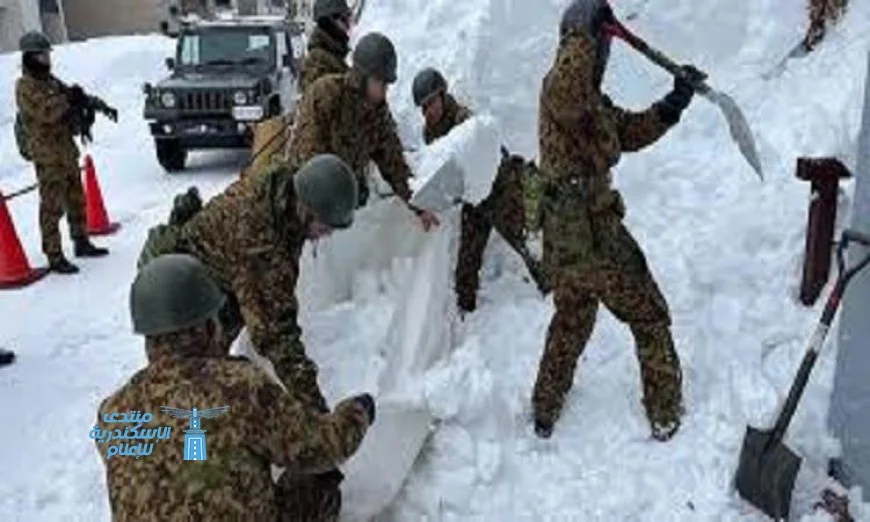 عدد ضحايا تساقط الثلوج الكثيف في اليابان يرتفع إلى 46 قتيلا