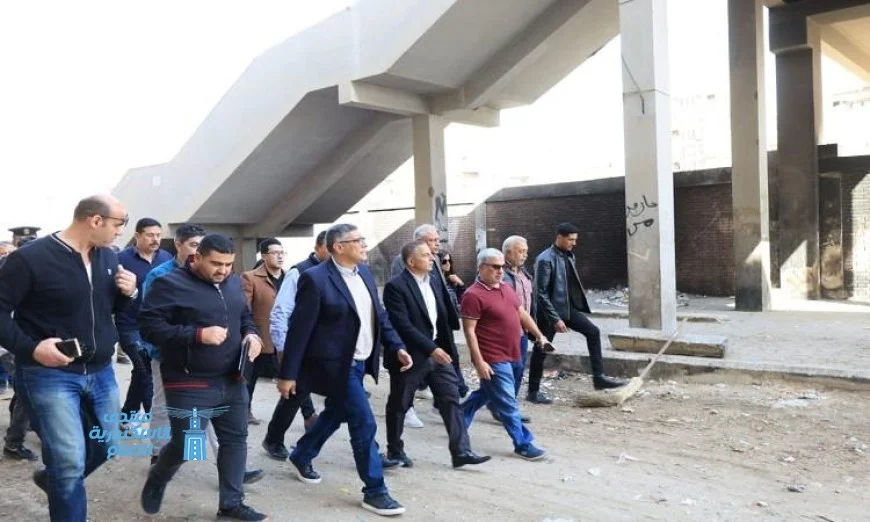 محافظ الجيزة يواصل جولاته بتفقد أعمال تطوير ورصف شارع ناهيا لتحسين البنية التحتية