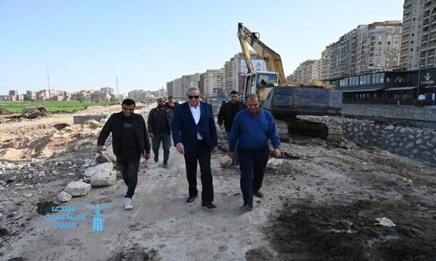 محافظ الغربية يواصل جهوده في تطوير كورنيش محور محلة منوف لتحسين المظهر العام وتسهيل الحركة المرورية