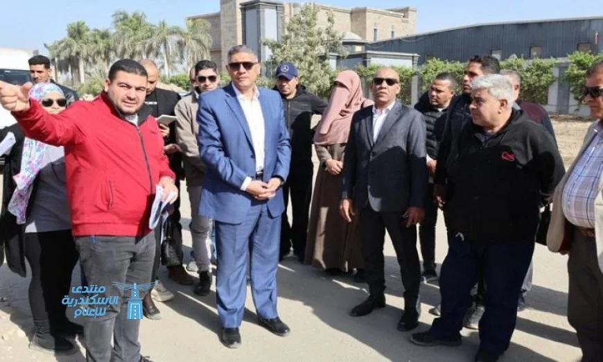 محافظ الجيزة يقوم بجولة تفقدية لأعمال تطوير المنطقة الصناعية والاستثمارية في أبو رواش