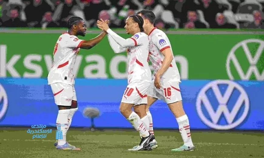 تعادل مثير بين لايبزيج وفولفسبورج في مباراة مثيرة بقيادة الحكم يولينبيك