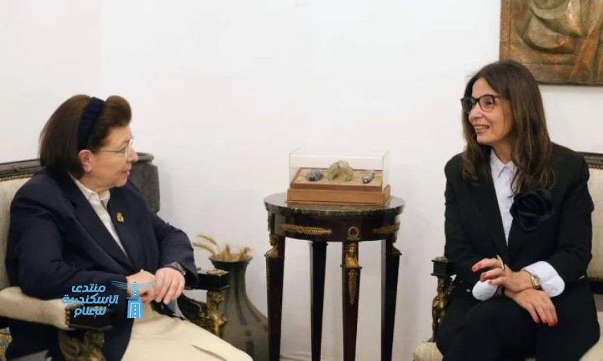 وزيرة الثقافة المصرية تتناول مع نظيرتها اليونانية سبل تعزيز التعاون الثقافي المشترك بين البلدين
