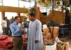 محافظ أسوان يقوم بجولة ميدانية مفاجئة لضبط الأسعار في أسواق أبو الريش