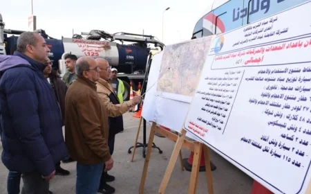 القابضة للمياه تعزز كفاءة الشبكات بمشروع خط جديد في زهراء المعادي