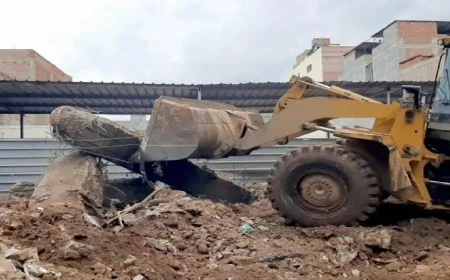 إزالة 19 حالة بناء مخالف على الأراضي الزراعية وأملاك الدولة لحماية الممتلكات العامة