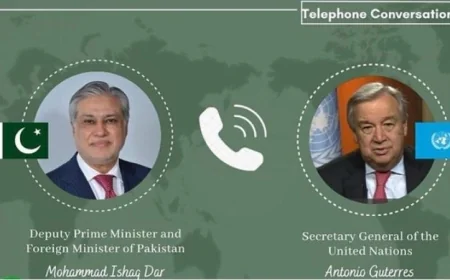 باكستان والأمم المتحدة تناقشان مستجدات الأوضاع في غرب آسيا