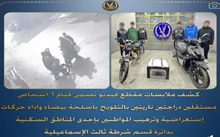 القبض على 6 متهامين بإظهار أسلحة بيضاء وترهيب المواطنين في مظاهر استعراضية