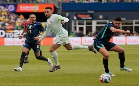 مبابي يضيء سماء الرياضة بفوز ساحق لمنتخب فرنسا على البرازيل ب10 لاعبين