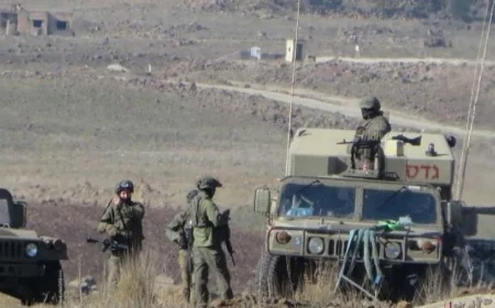 قوات الاحتلال الإسرائيلي تقتحم ريف القنيطرة الجنوبي في سوريا