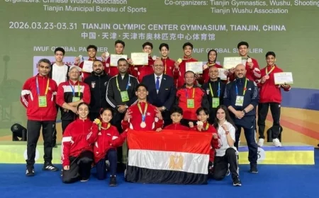 مصر تحقق إنجازاً تاريخياً في بطولة العالم للووشو كونغ فو بالصين