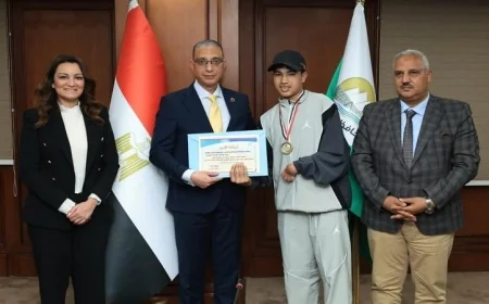 محافظ الجيزة يحتفي بفرسان الإرادة في أوسيم بعد فوزهم بكأس السوبر للدوري العام